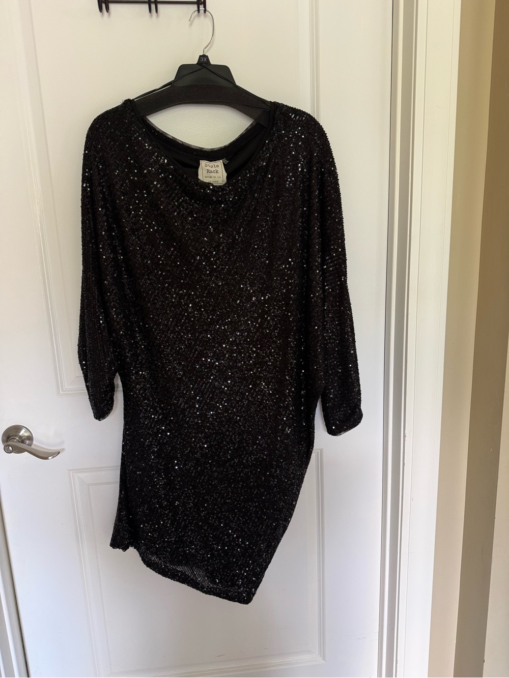 Style Rack Black Sequined Dress
